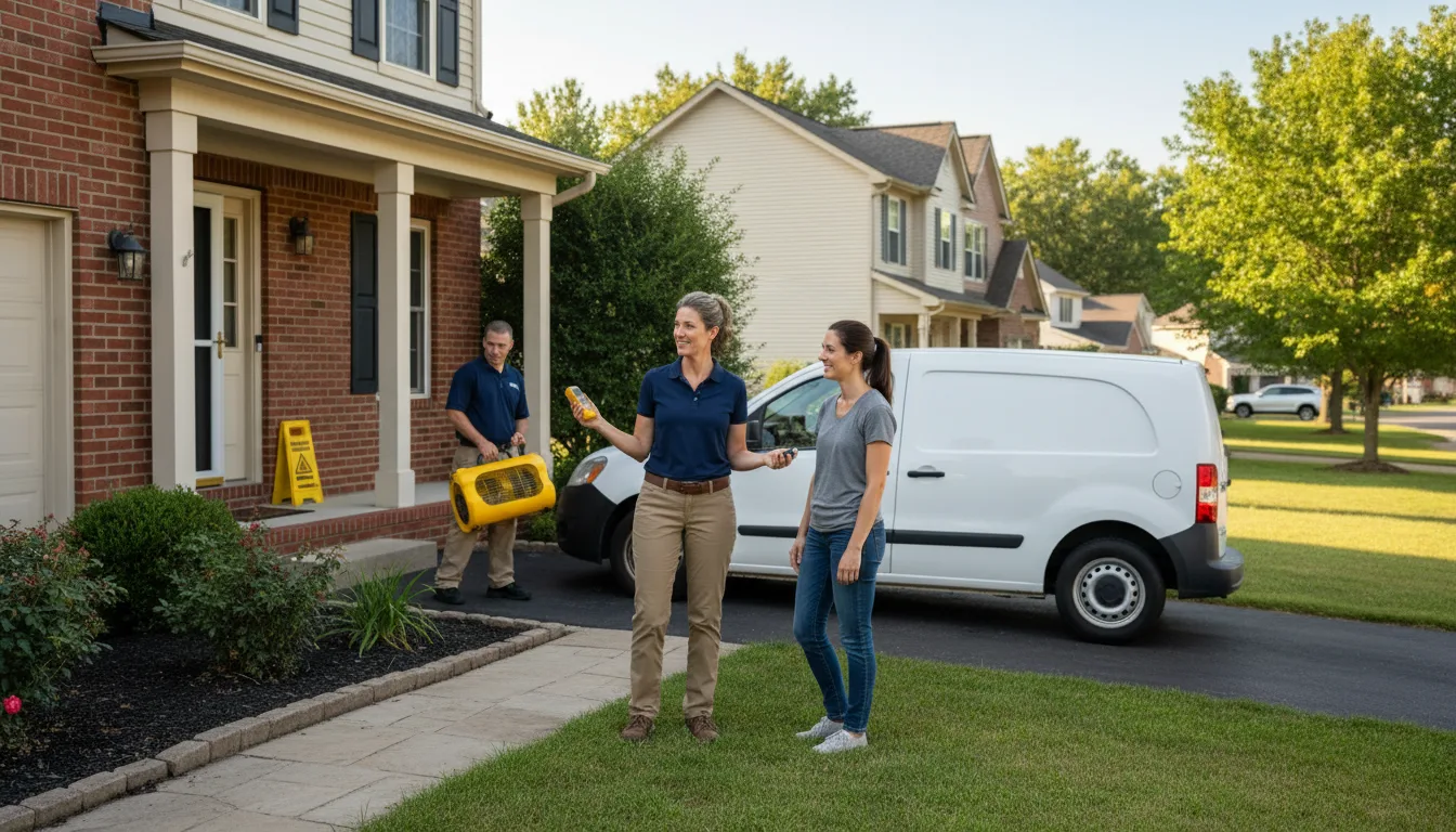 Water restoration image for Home Water Damage Repair in Fruitvale, TX